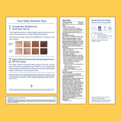 Dark Spot Brightening Serum & Sunscreen SPF 50 Set